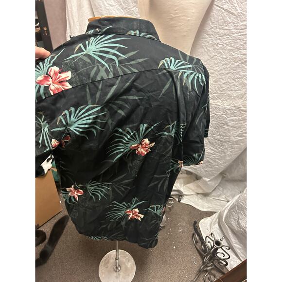 3 Tommy Bahama Jhane Barnes Bluewater silk cotton Tropical summer short sleeve M - Picture 9 of 11